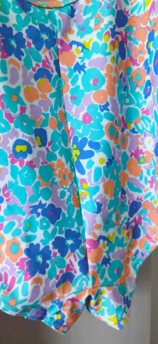 Bañador decathlon floral multicolor