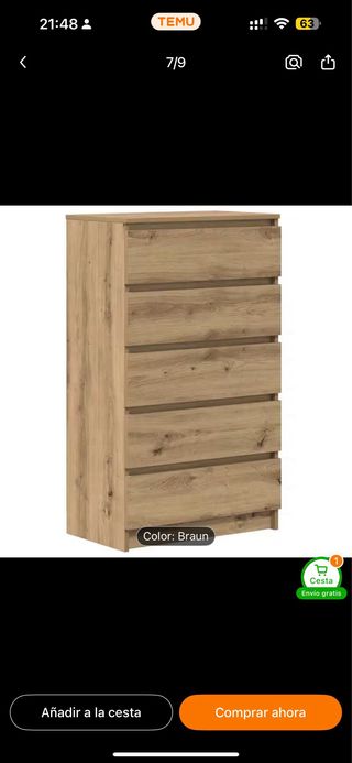 Cómoda nueva sin usar en la caja!