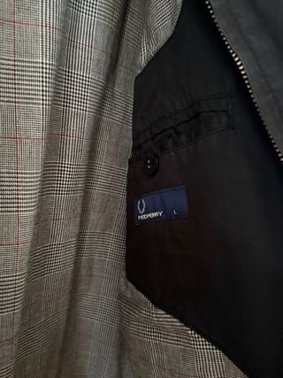 Chaqueta Fred Perry Negra Hombre