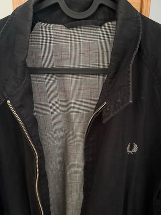 Chaqueta Fred Perry Negra Hombre