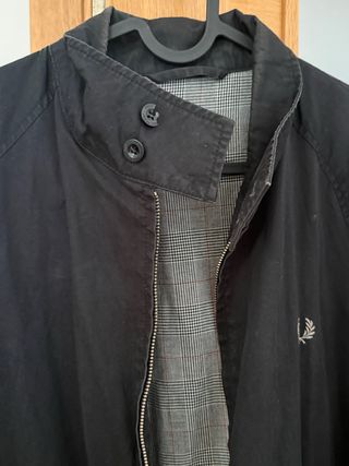 Chaqueta Fred Perry Negra Hombre