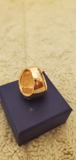 Anello Cocktail Oro con Pietre Verdi e Viola