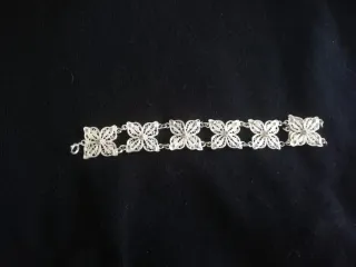 Pulsera Filigrana Cordobesa Baño Plata