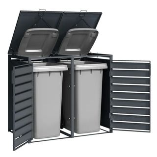 Cubre contenedor de basura doble.