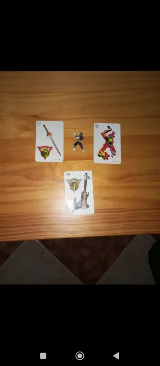 Colección de cartas Power Rangers