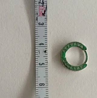 Aros Corazón Pavé Plata