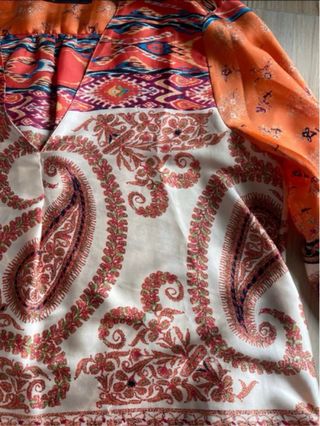 Vestito Zara Stampa Antica Taglia Unica