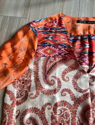 Vestito Zara Stampa Antica Taglia Unica