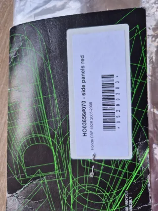 Paneles Laterales Honda CRF 450R Rojos