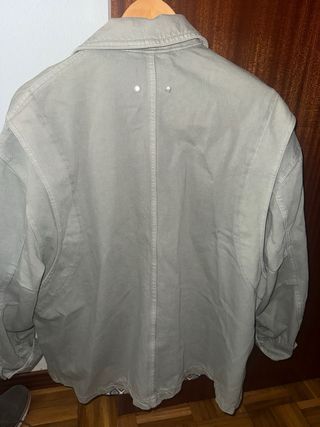 Sobrecamisa Pull&Bear Verde Agua Grisáceo Talla L-