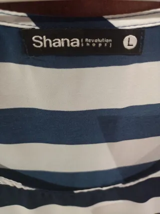 Camiseta sin mangas de rayas talla L