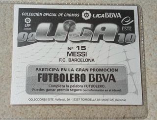 Cromo Leo Messi 09-10 (en muy buen estado)