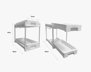 Organizzatore sotto lavandino a 2 livelli NUOVO