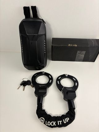 Candado Mezelon Moto/Bici/patinete +Llaves maletin