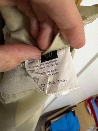 Traje vintage 3 piezas chaleco beige talla 60