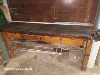 Banco de trabajo madera sapelly/abebay