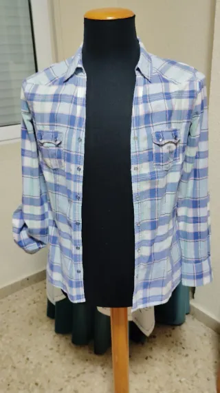 Camisa cuadros mujer.Talla 38