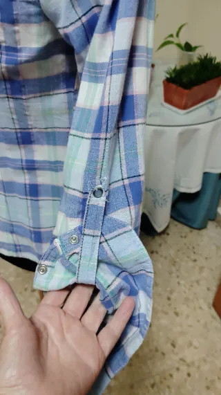 Camisa cuadros mujer.Talla 38