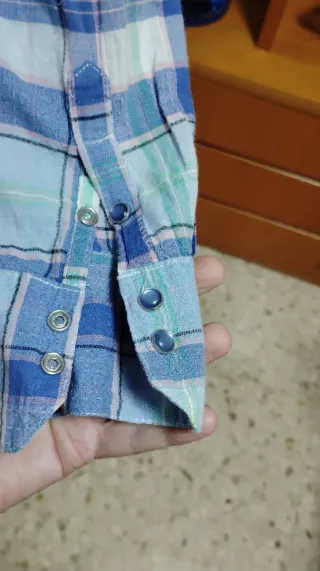 Camisa cuadros mujer.Talla 38