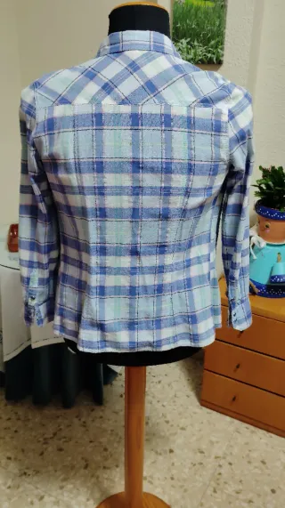 Camisa cuadros mujer.Talla 38