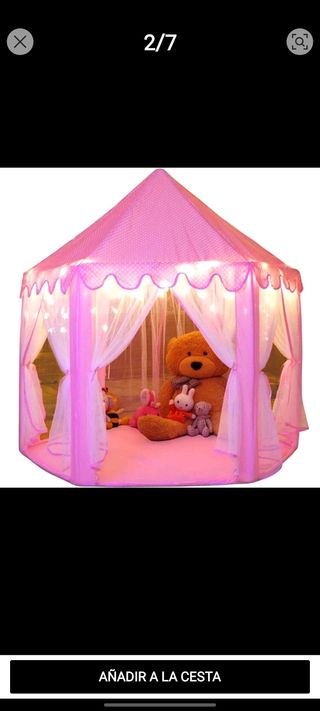 Casetta da gioco rosa per bambini