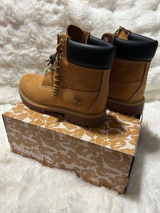 Timberland x Bape Botas Marrones y Multicolor