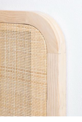 Cabeceros Cama 90cm Sklum Ratán Madera