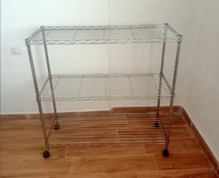 Estantería de acero inoxidable 3 niveles