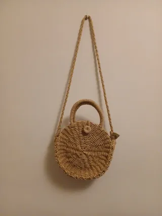 Bolso redondo de cuerda