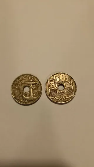 Moneda ESPAÑA 1949 50 CÉNTIMOS
