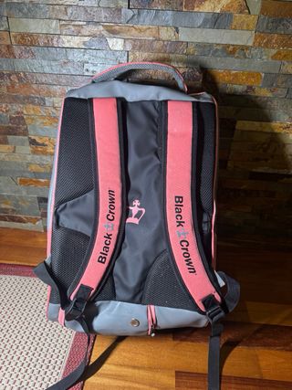 Mochila Padel Black Crown Rosa e Cinza