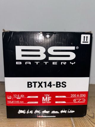 Batería Moto BS BTX14-BS 12V Nueva