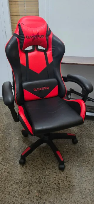 Sedia da Gaming Nera e Rossa