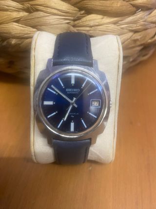 Reloj Seiko Automático Azul y Plateado