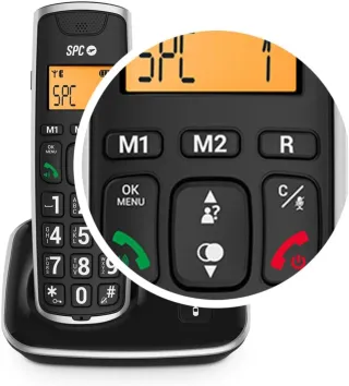 SPC Comfort Kaiser Duo Teléfono Negro