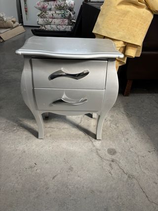 Cómoda y 2 Mesitas de Noche Gris