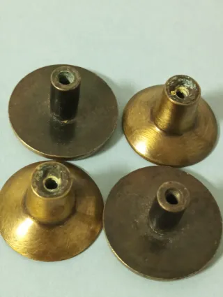 4 Tiradores Pomo Latón