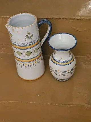 Juego Cerámica Talavera Flores