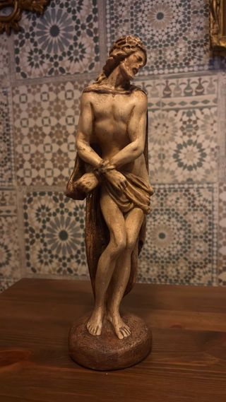 Cristo Cautivo Ecce Homo Yeso Francés 30 cm