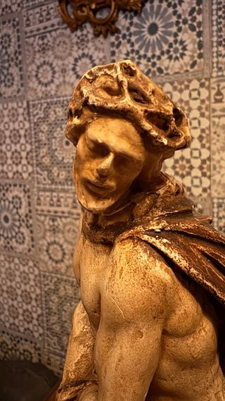 Cristo Cautivo Ecce Homo Yeso Francés 30 cm