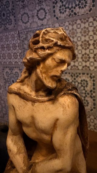 Cristo Cautivo Ecce Homo Yeso Francés 30 cm