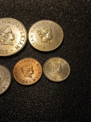 Sultanato Brunei 1980 serie de 5 monedas