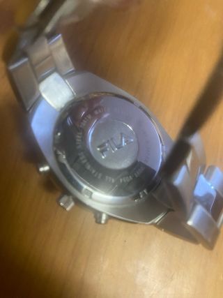 Reloj Fila Cronógrafo Plata y Negro
