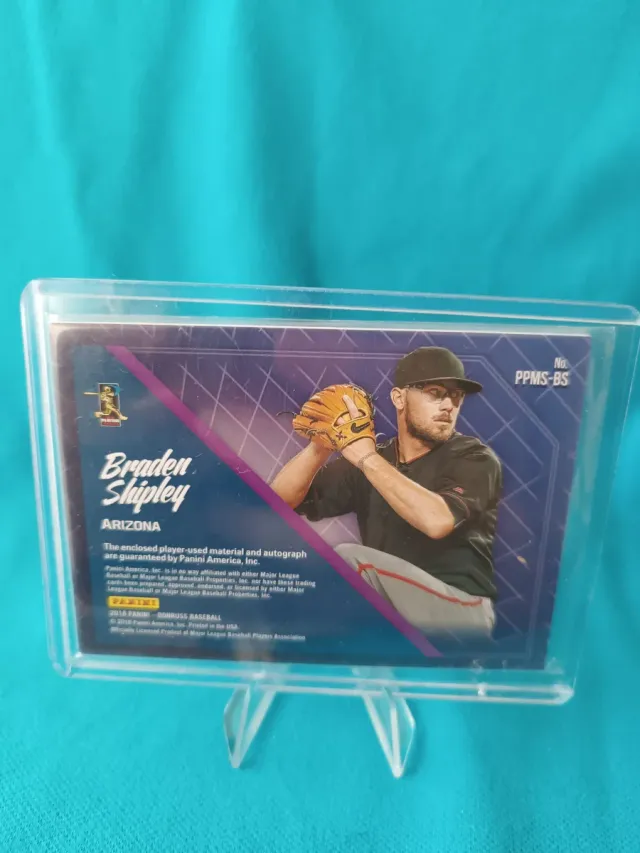 CHOLLO BÉISBOL  Braden Ship AUTÓGRAFO RELIQUIA PAN