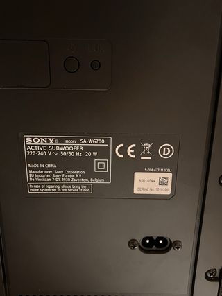 Negociable. Home Cinema Sony HT-G700 con Subwoofer