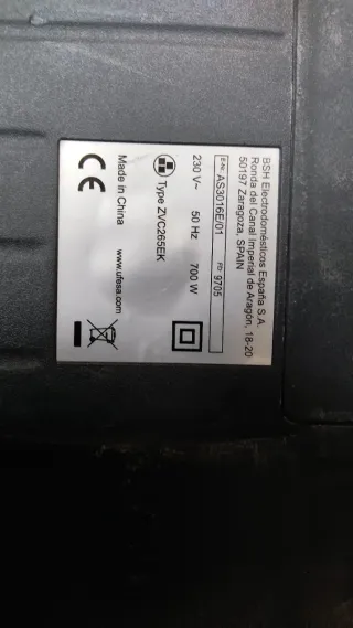 Aspiradora eléctrica Ufesa