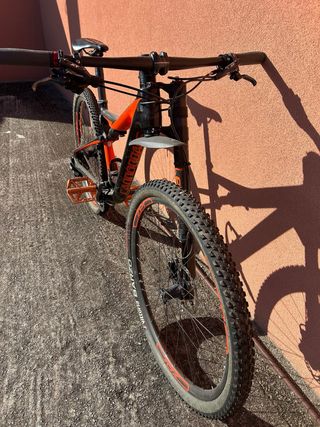 Bicicleta Cannondale Montaña Naranja/Negra