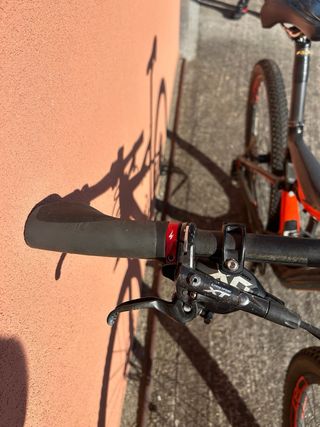 Bicicleta Cannondale Montaña Naranja/Negra