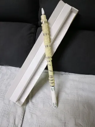 Cirio comunión niño decorado