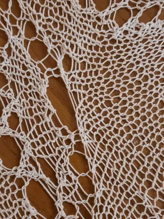 Centrino "alla calza" fatto a mano